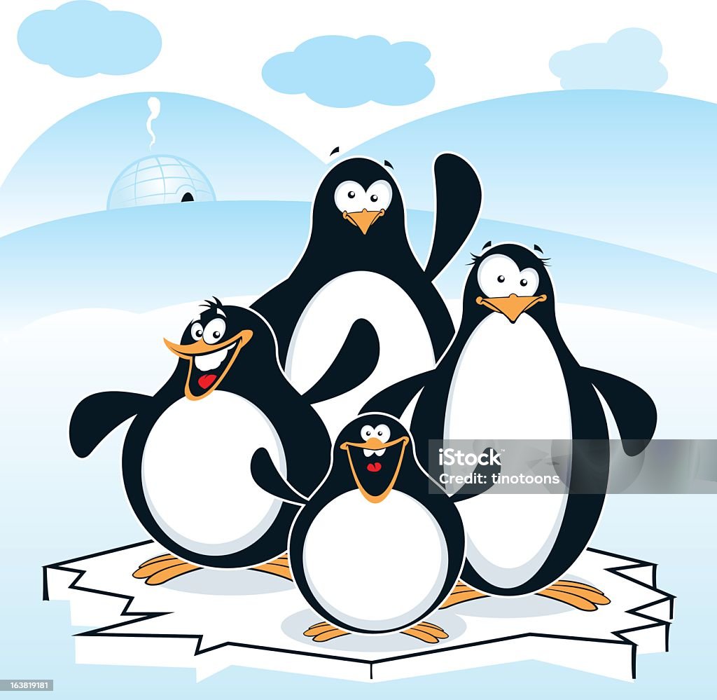 Penguins - Royalty-free Animal arte vetorial