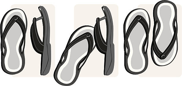 flipflops - ilustração de arte em vetor