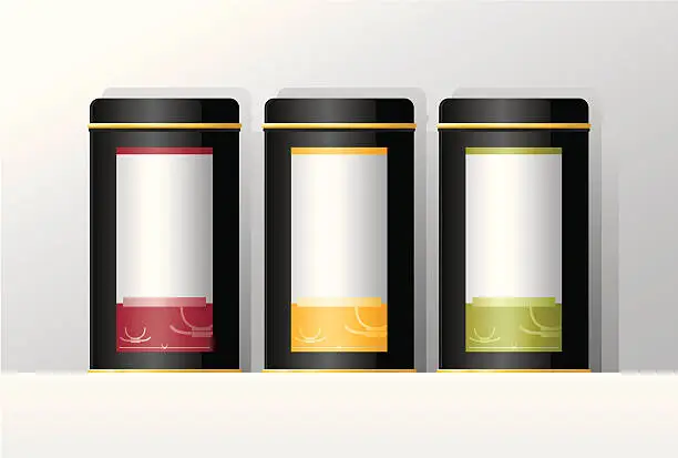 Vector illustration of Tea Box