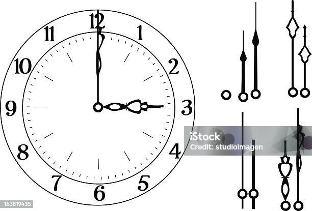 Relógio Com A Outra Mão - Arte vetorial de stock e mais imagens de Ponteiro de Relógio - Ponteiro de Relógio, Conceito, Esperar