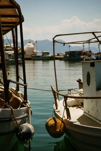 istock Small greek fishing boat 1638203574