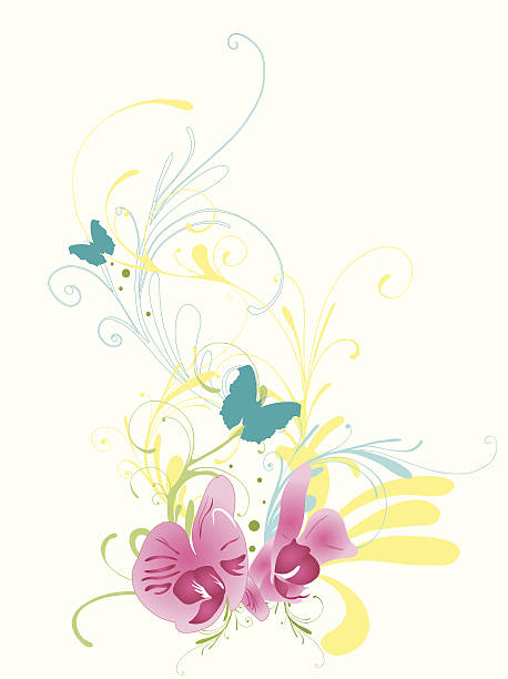 Spring background vector art illustration