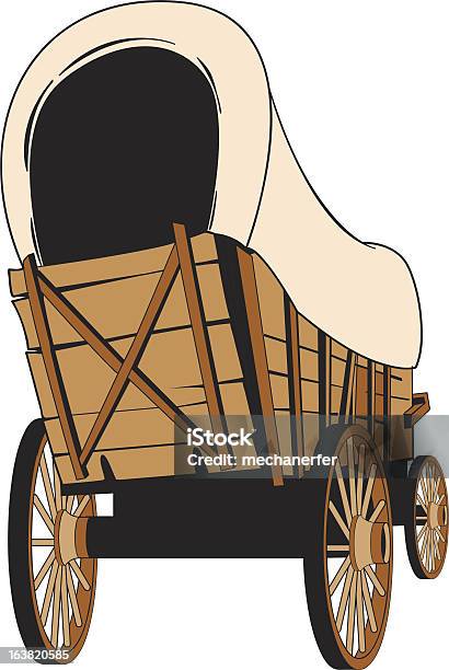 Planwagen Stock Vektor Art und mehr Bilder von Planwagen - Planwagen, Illustration, Wilder Westen