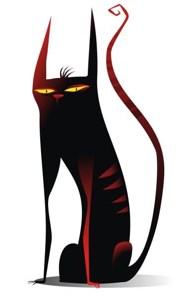 cat vector art illustration