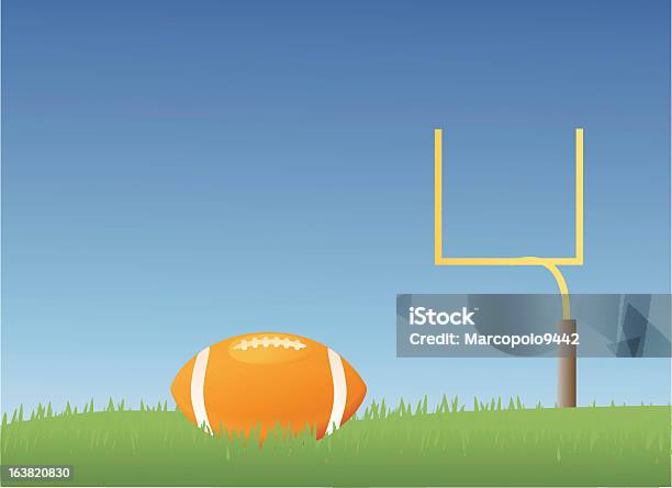 American Football Stock Vektor Art und mehr Bilder von Football-Feld - Football-Feld, Torpfosten, Gras