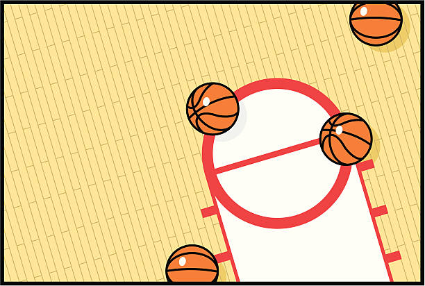 Basketball Court vector art illustration