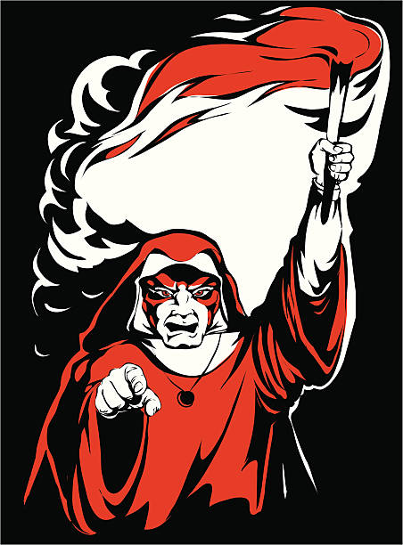 Inquisitor in rosso - illustrazione arte vettoriale
