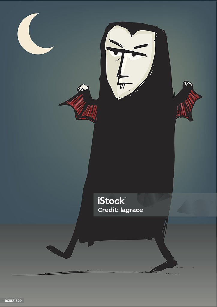 Vampire - clipart vectoriel de Cartoon libre de droits