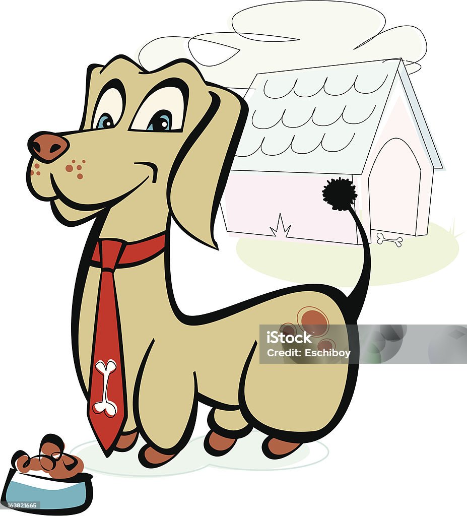 Cachorro feliz - Vetor de Animal royalty-free