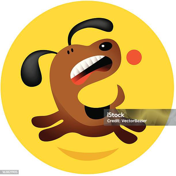 Pies Gra Pobrania - Stockowe grafiki wektorowe i więcej obrazów Biegać - Biegać, Dowcip rysunkowy, Fajny