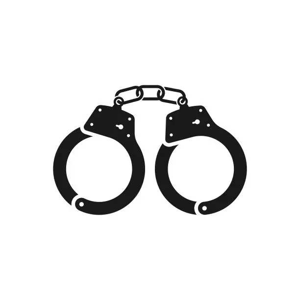 Vector illustration of Handcuffs Icon.