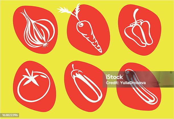 Gemüse Stock Vektor Art und mehr Bilder von Aubergine - Aubergine, Café, Erfrischung