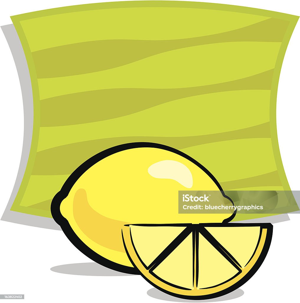 Vektor-lemon Spaß Obst - Lizenzfrei Bildhintergrund Vektorgrafik