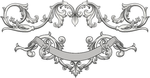 banner vector de Ornamentos y - ilustración de arte vectorial