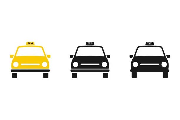 Vector illustration of Taxi Icon.