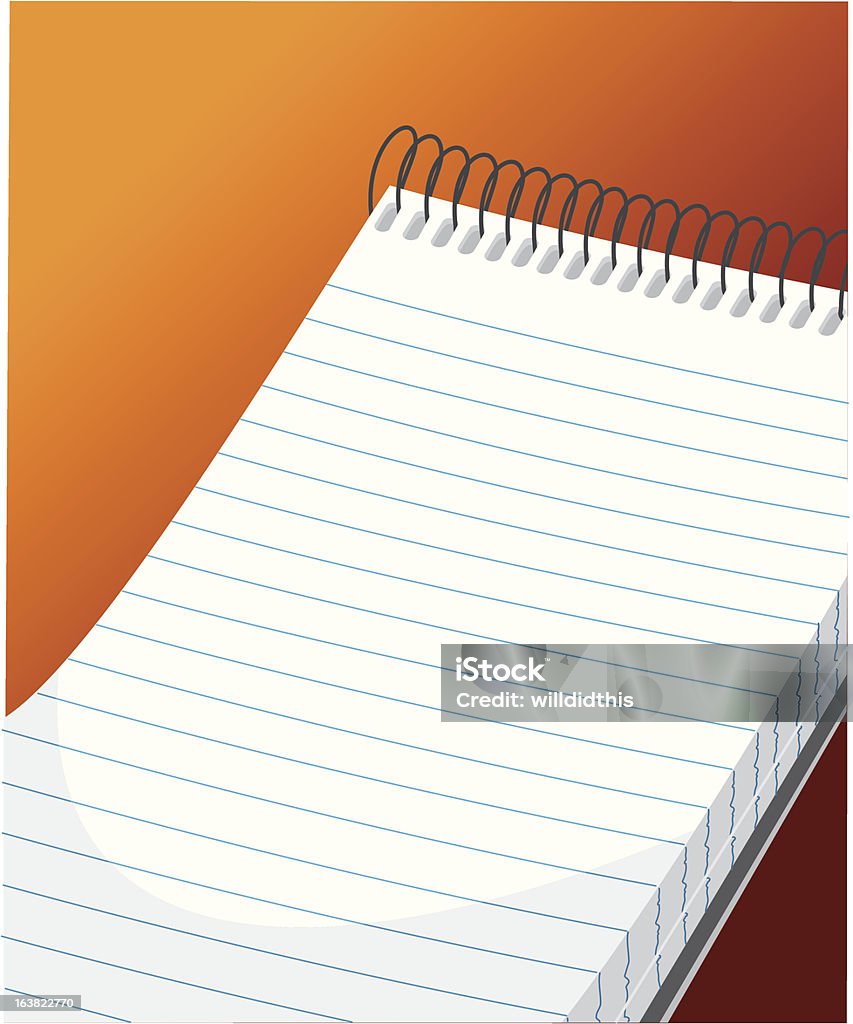 Bloc-notes - clipart vectoriel de Affaires libre de droits