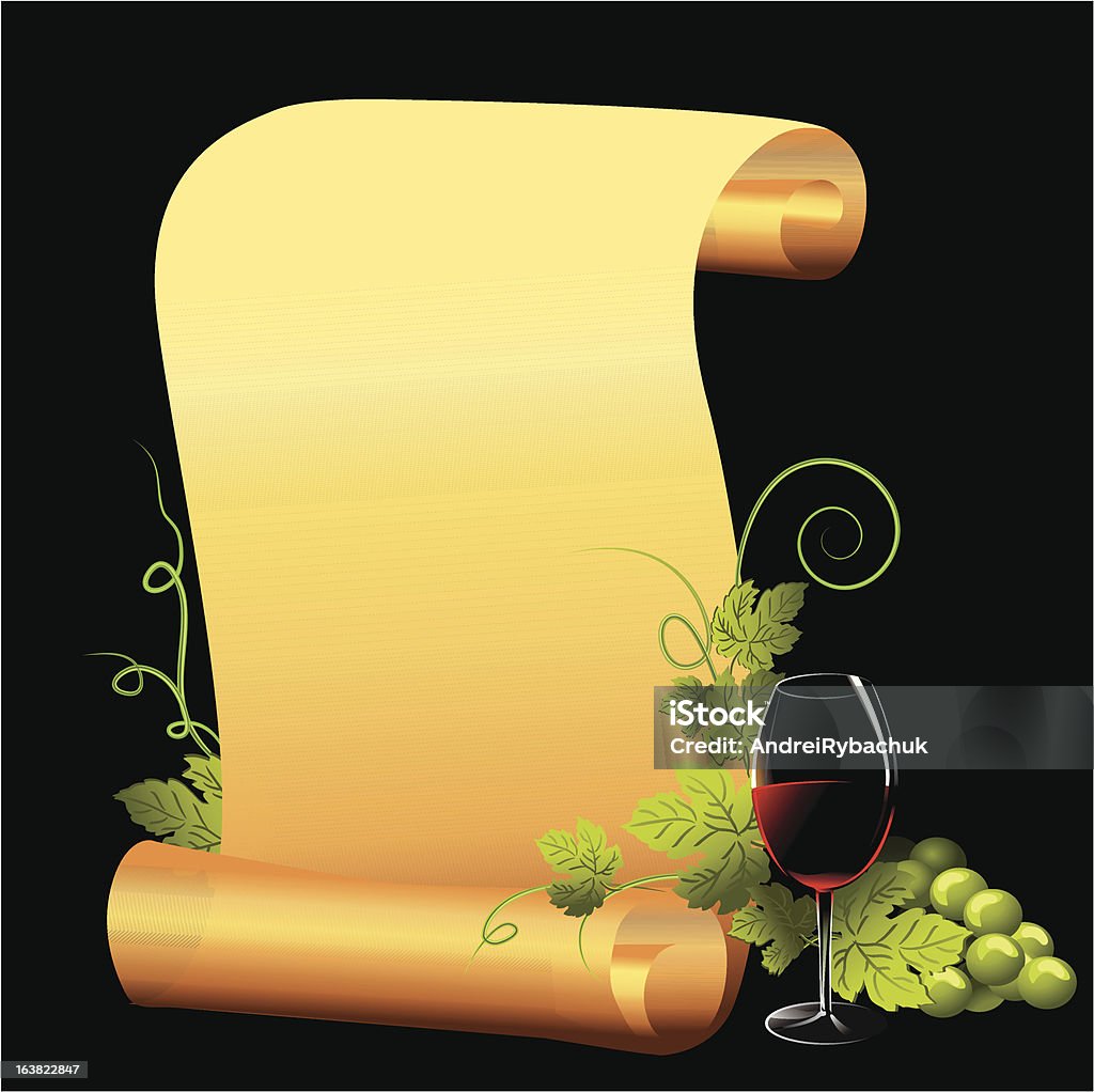 Menu Scroll Vector Scroll Of Menu Stock Illustration - Download Image Now - Alcohol ...