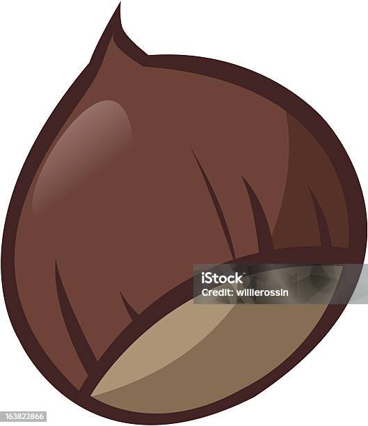 Castanha - Arte vetorial de stock e mais imagens de Castanha - Castanha, Ilustração, Assado