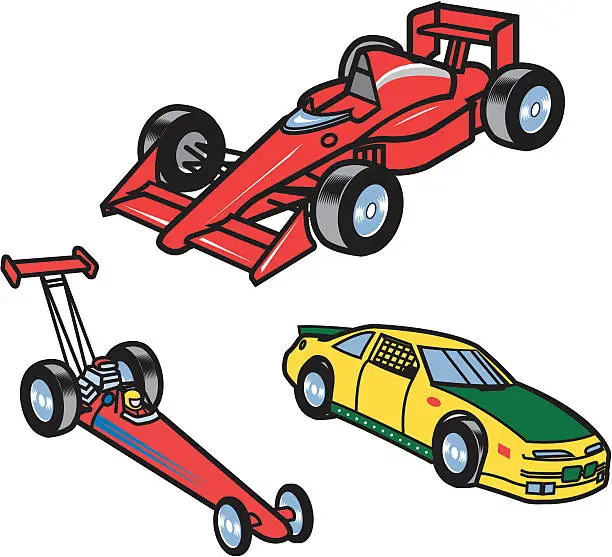 Vector illustration of Racing