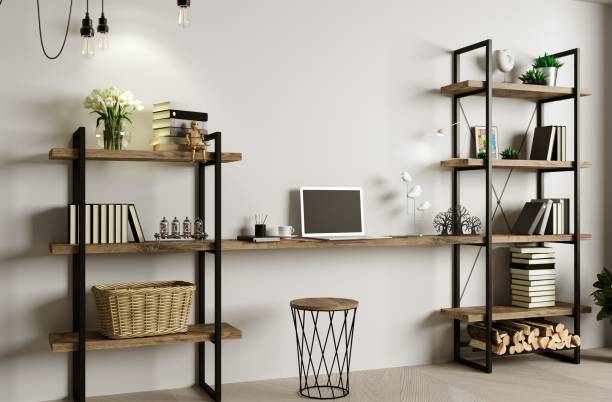istock Workplace cabinet or office in the loft style 1638249026