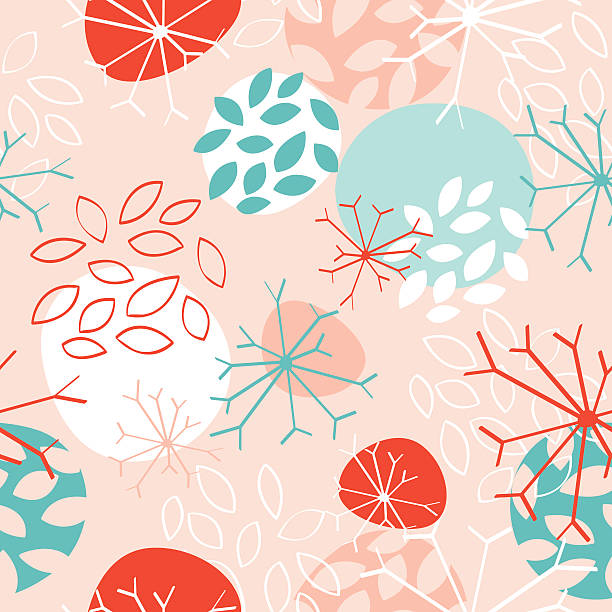 Organic Floral Dandelion Seamless Pattern vector art illustration