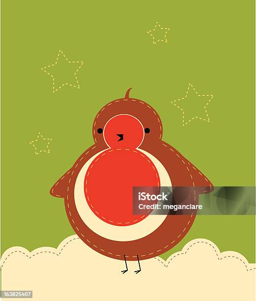 Fabric Robin Stock Illustration - Download Image Now - Animal, Bird, Celebration Event