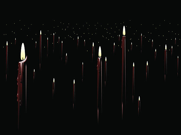 красная свеча фон - memorial vigil candlelight candle memorial service stock illustrations