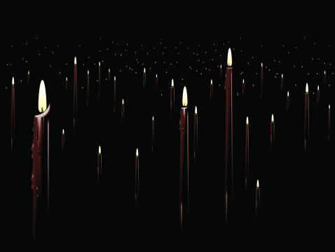 Red candle background