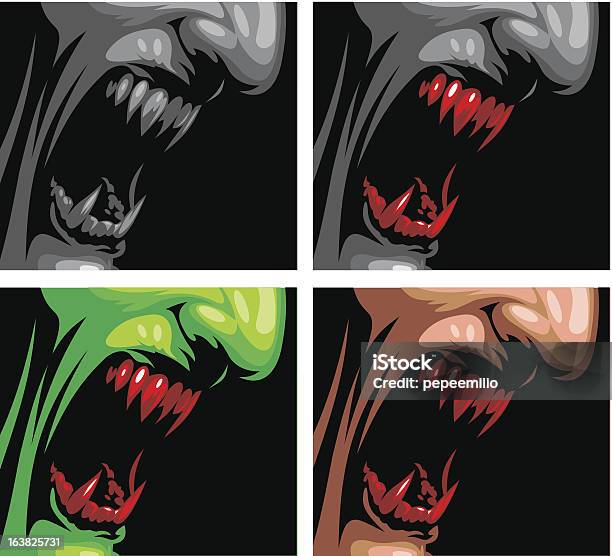 Ilustración de Dracula y más Vectores Libres de Derechos de Boca humana - Boca humana, Chupar, Horror