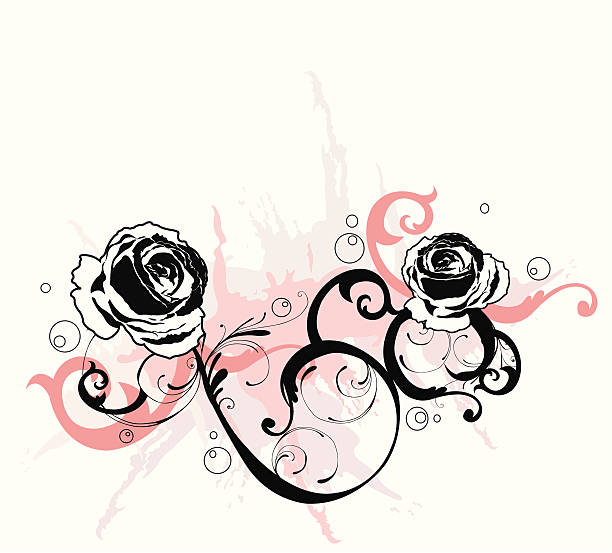 Roses vector art illustration