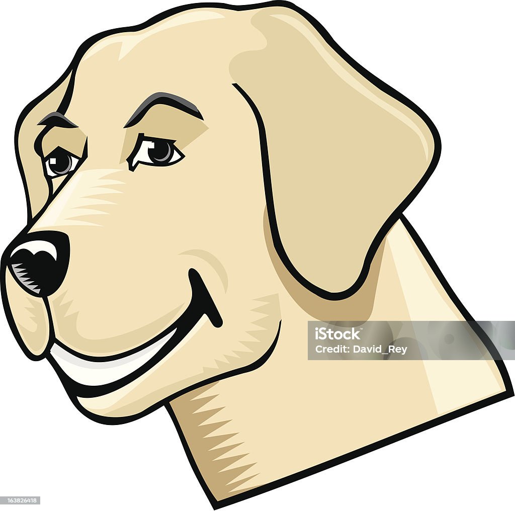 Labrador mulher 2 - Royalty-free Golden Retriever arte vetorial