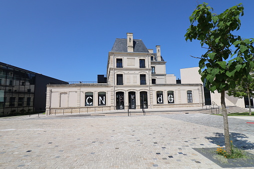 The graphics national center, CNDG, view from outside, city of Chaumont, department of Haute Marne, France