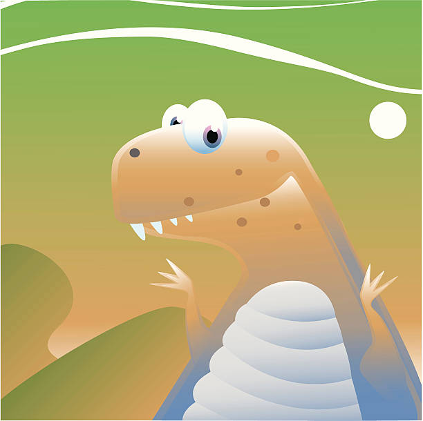 tyrannosaurus vector art illustration