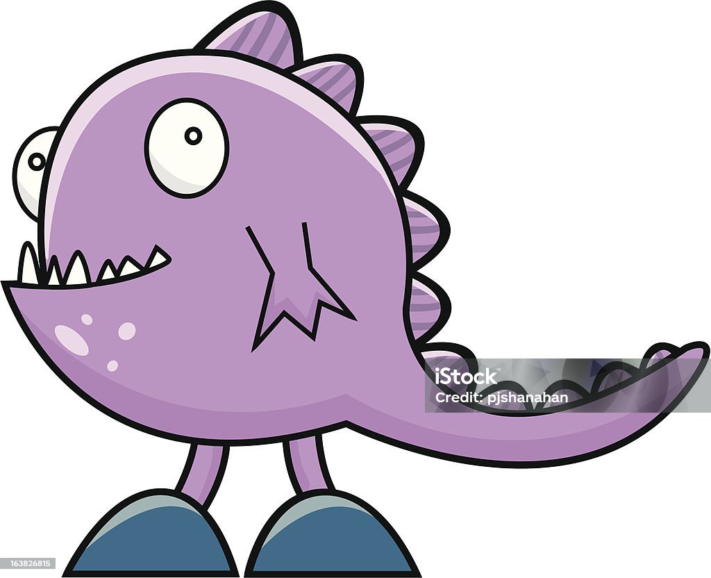 pink monster clip art of a pink monster Animal stock vector