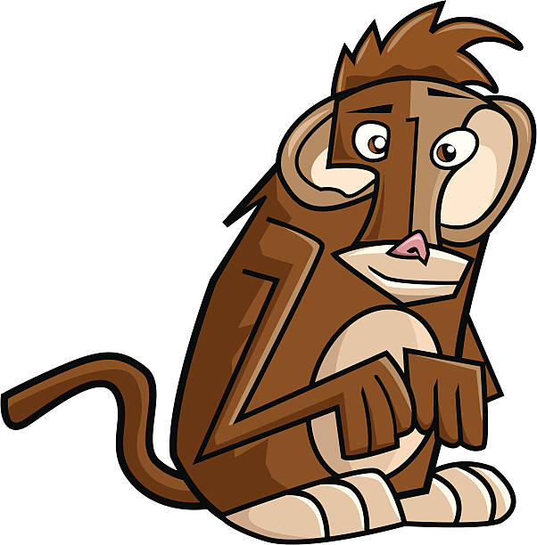 monkey vector art illustration