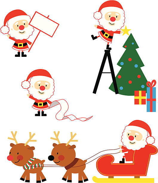 Mini Santa - Illustration vectorielle