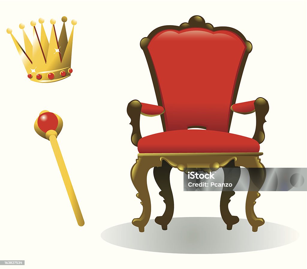 Apparecchiature con letto King size - arte vettoriale royalty-free di Poltrona