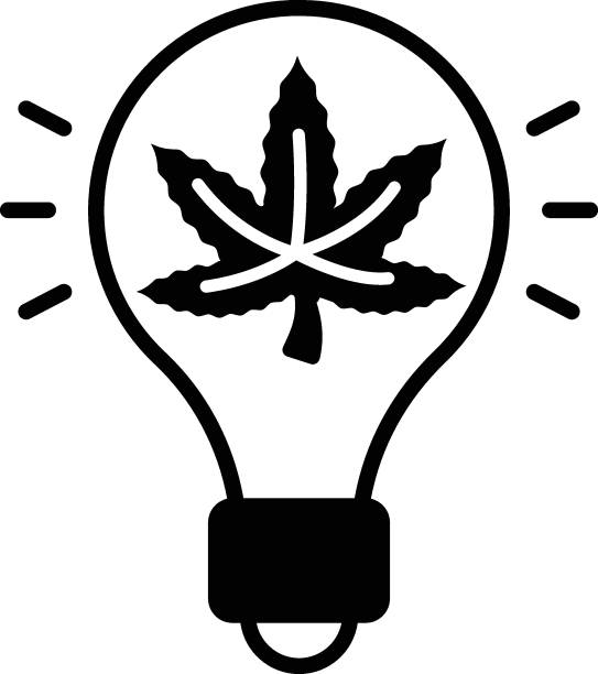 HID marijuana grow light vector outline design, hallucinogen and stimulant symbol, thca and cbda sign, psychoactive nature drug stock illustration, Bulbs for Indoor Hemp Plant Grows concept HID marijuana grow light vector outline design, hallucinogen and stimulant symbol, thca and cbda sign, psychoactive nature drug stock illustration, Bulbs for Indoor Hemp Plant Grows concept dioecious stock illustrations