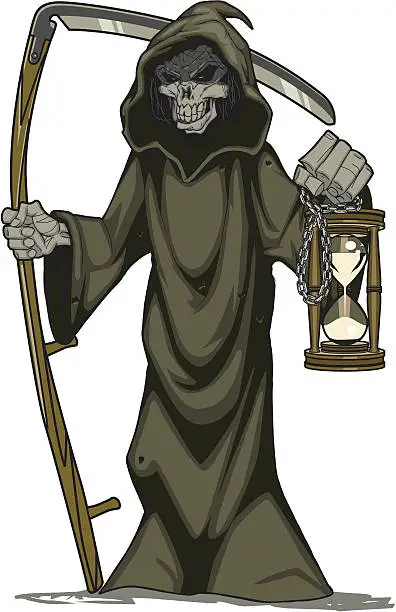 Vector illustration of The Grim Reaper