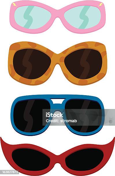 Солнцезащитные Очки — стоковая векторная графика и другие изображения на тему Солнцезащитные очки кошачий глаз - Солнцезащитные очки кошачий глаз, Без людей, Векторная графика