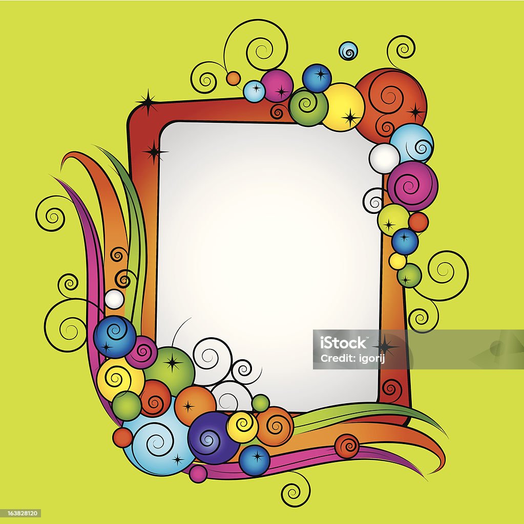 Fun Colorful Vector Frames Colorful Vector Frame Stock Illustration - Download Image Now ...