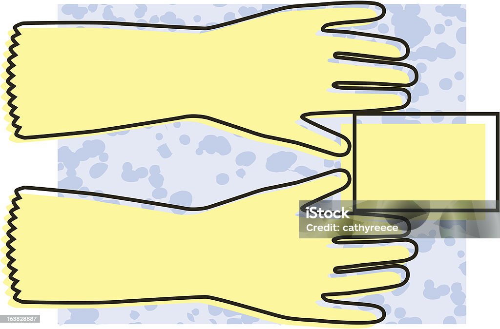 クリーニングの手袋 - きれいにするのロイヤリティフリーベクトルアート