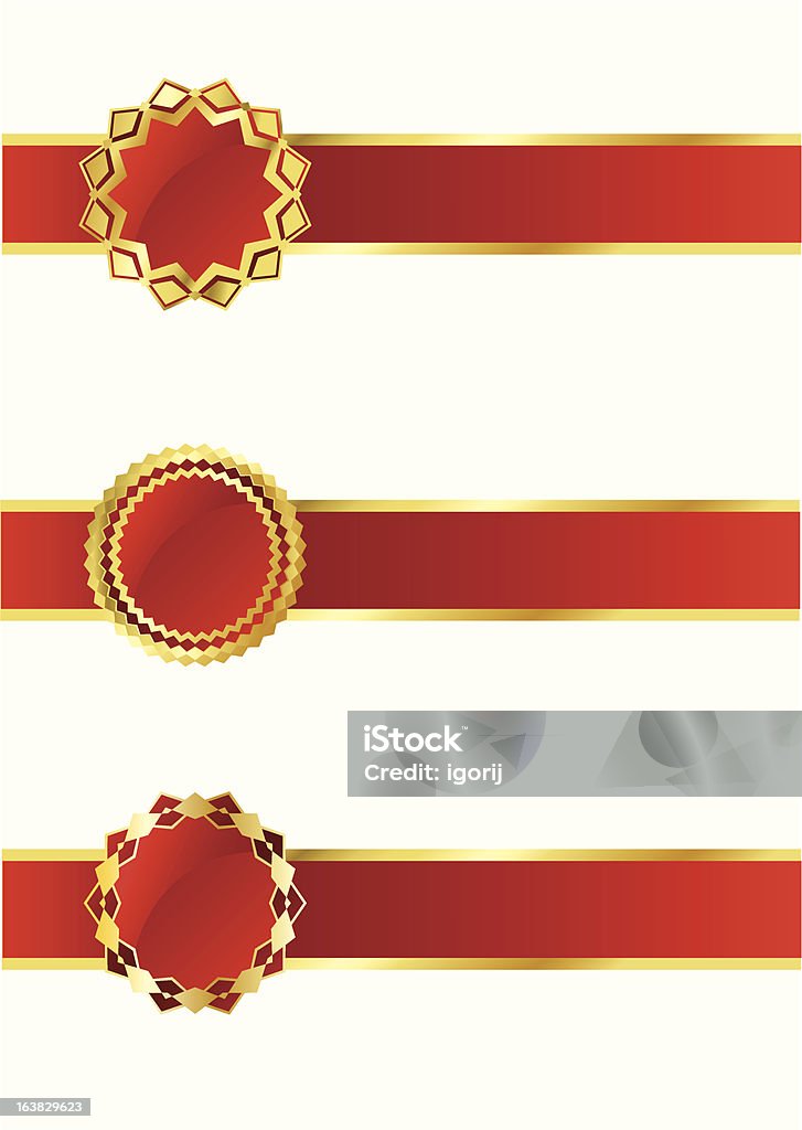 Simple Red Label Three Red Labels Stock Illustration - Download Image Now - Arranging ...