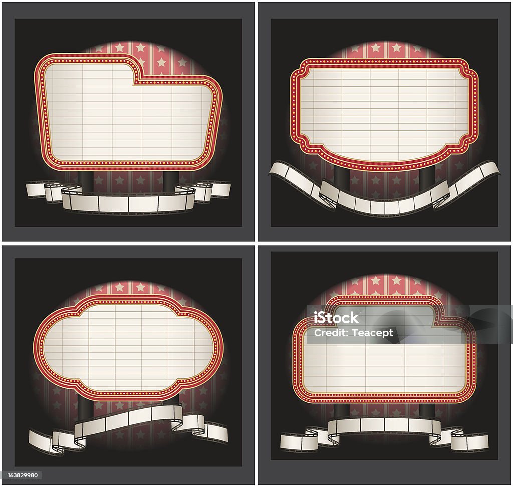 Chapiteau avec bande de film - clipart vectoriel de Arts Culture et Spectacles libre de droits