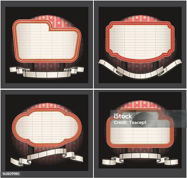 Chapiteau Avec Bande De Film Vecteurs libres de droits et plus d'images vectorielles de Arts Culture et Spectacles - Arts Culture et Spectacles, Bobine de film, Bordure