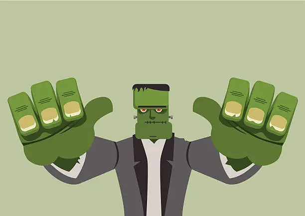 Vector illustration of Frankenstein