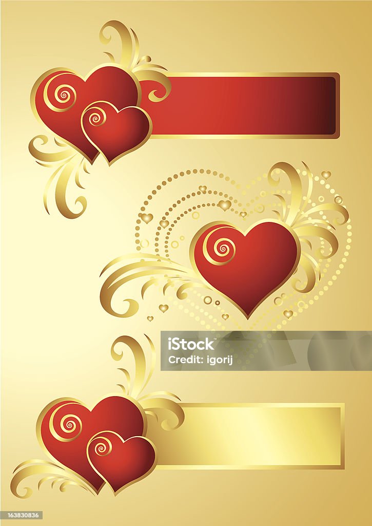 Heart Event Design Heart Design Elements Stock Illustration - Download Image Now ...
