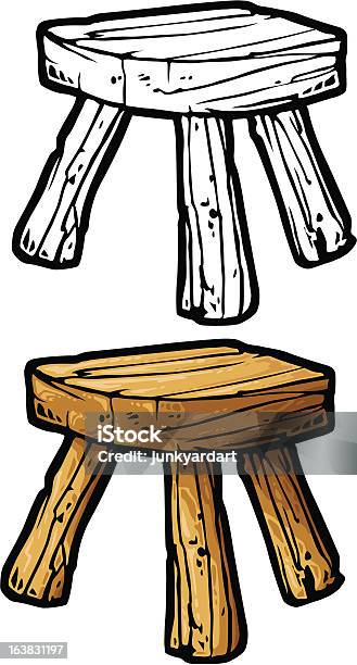 Tabouret Vecteurs libres de droits et plus d'images vectorielles de Cartoon - Cartoon, Illustration, Objet manufacturé