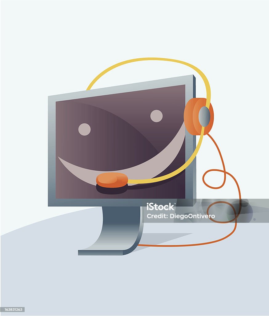 Computer Help Desk Graphics Help Desk Stock Illustration - Download Image Now - Advice, Cartoon ...
