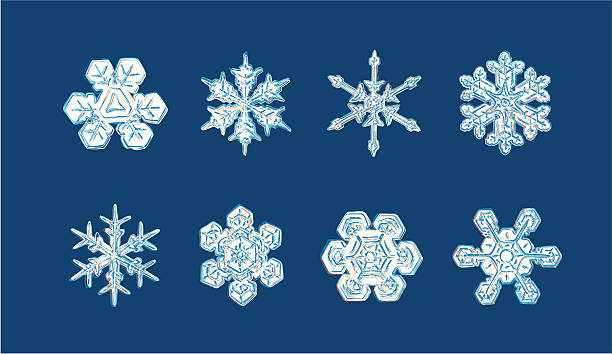 painted snowflake vector art illustration